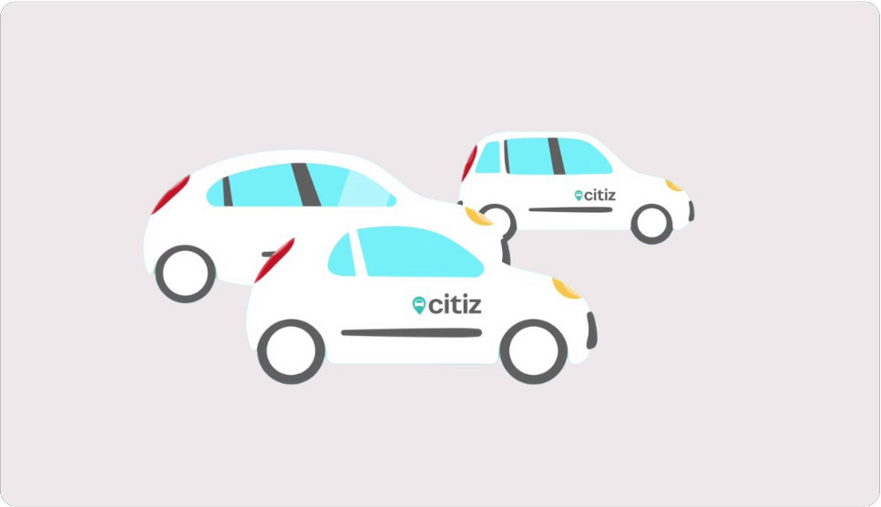 Voiture en autopartage Citiz à Bordeaux